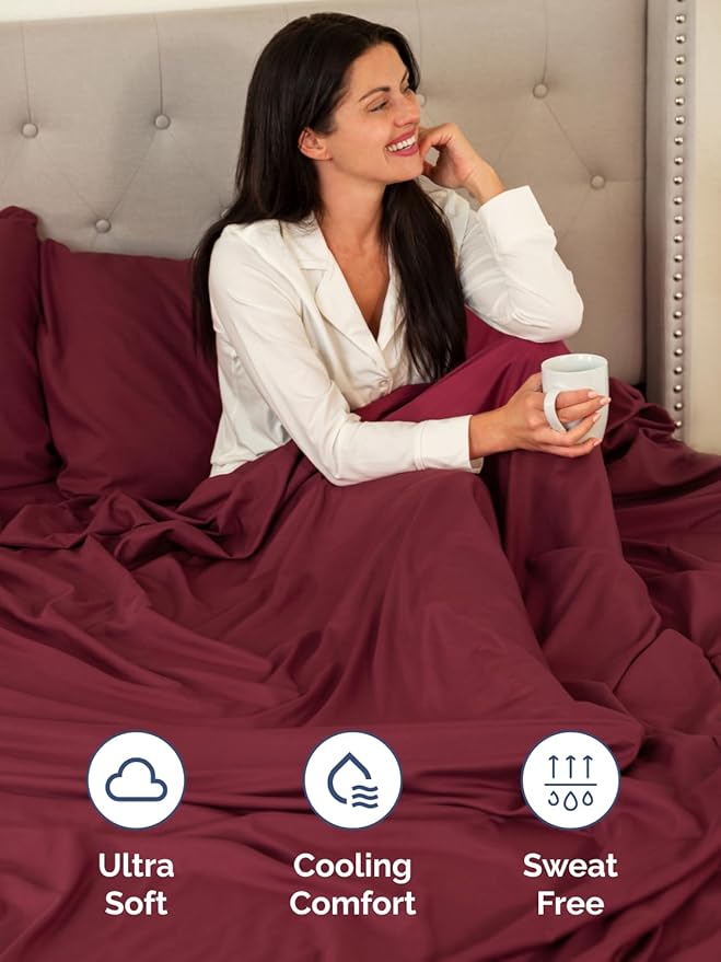 Cooling Bed Sheet Set - Twin - 4 Piece