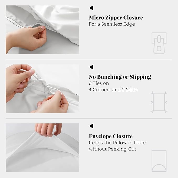 Bamboo Cooling Duvet Cover Set - Twin XL - 2 Piece