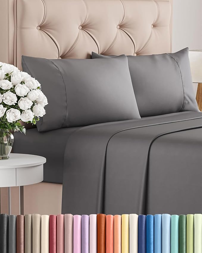 Cooling Bed Sheet Set - Twin - 16 in Deep Pocket - 4 Piece