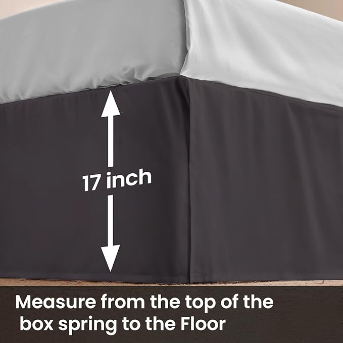 Microfiber Bed Skirt - King - 17 in Drop