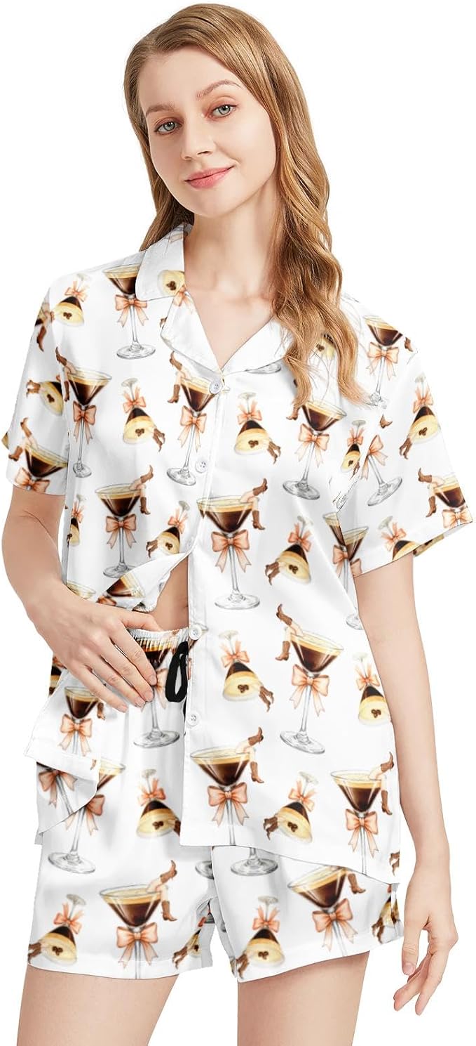 Women's Pajama Set - Short Sleeve - 2 Piece