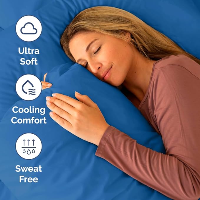 Cooling Bed Sheet Set - Queen - 4 Piece
