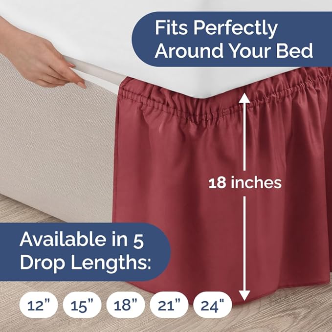 Bed Skirt - King - 18 in Drop