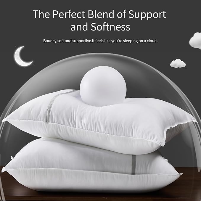 Down Alternative Cooling Bed Pillow - Standard - 20 x 26 in - 2 Piece