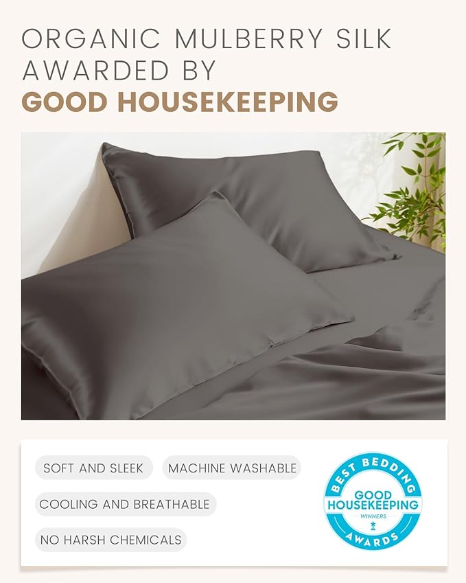 Mulberry Silk Hypoallergenic Pillowcase - Standard