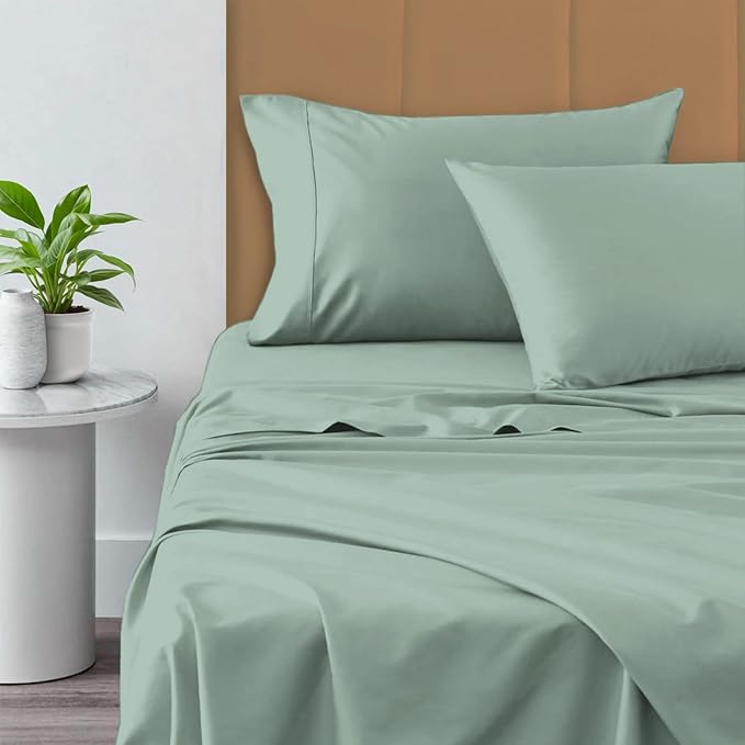 100% Cotton Bed Sheet Set - Full - 15 in Deep Pocket