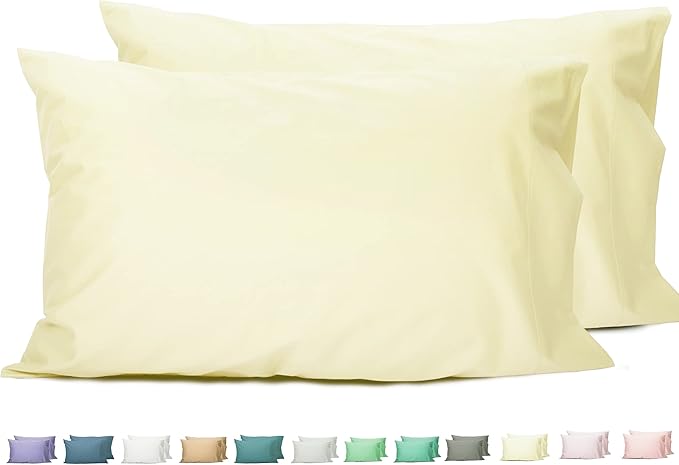100% Cotton Pillowcase Set - Queen - 20 x 30 in - 2 Piece