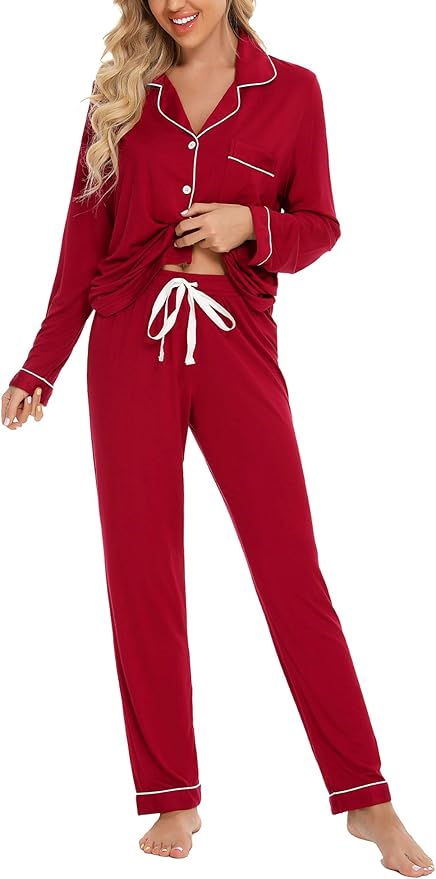 Women's Pajama Set - Long Sleeve - 2 Piece