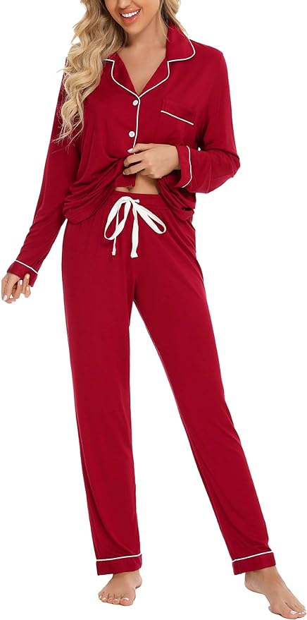 Women's Pajama Set - Long Sleeve - 2 Piece