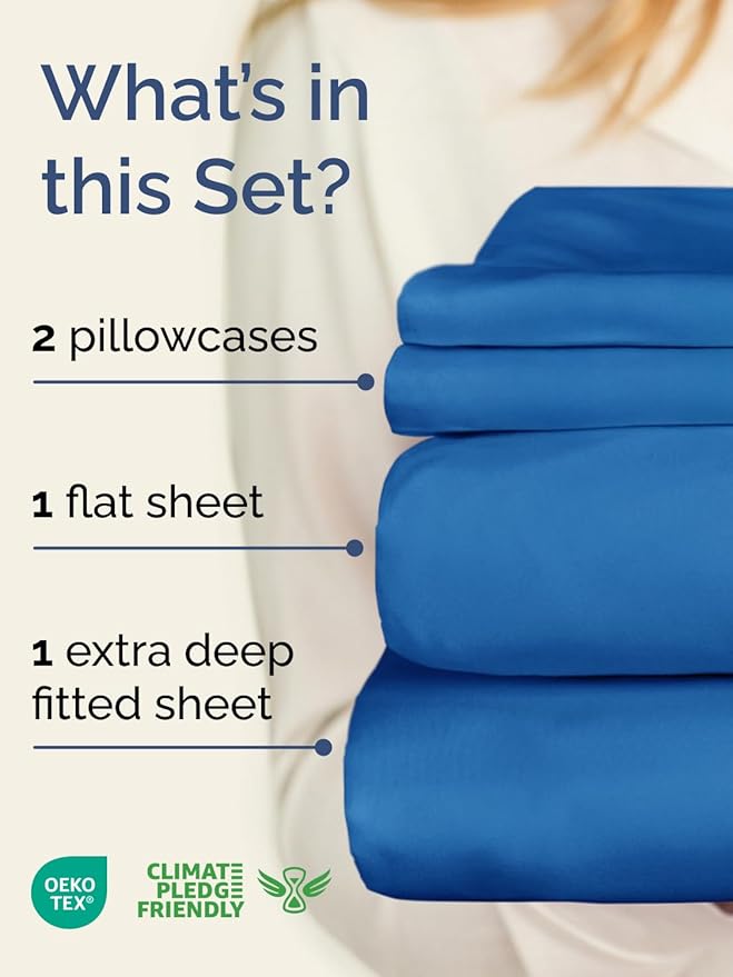 Cooling Bed Sheet Set - Twin XL - 4 Piece