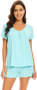 Bamboo Cooling Shorts Pajama Set - Short Sleeve - 2 Piece