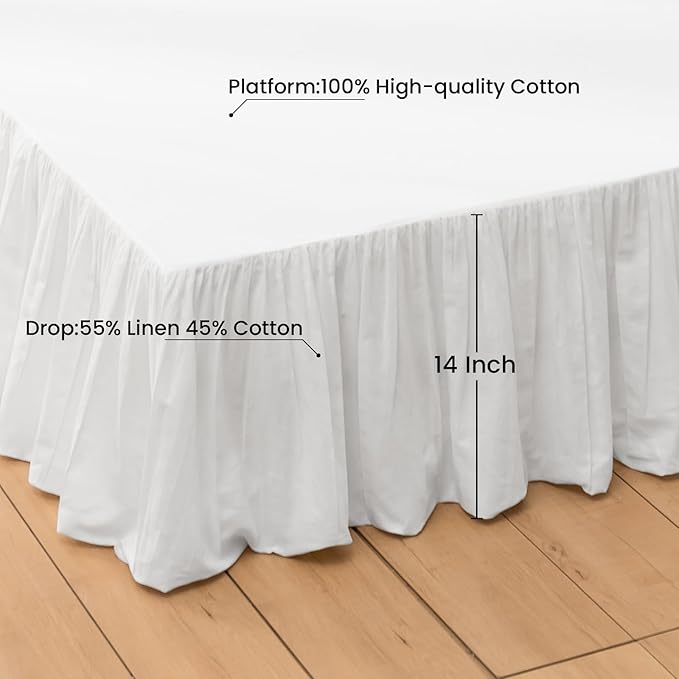 Linen Bed Skirt - King