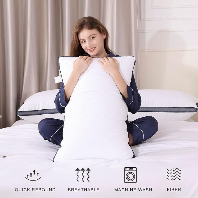 Bed Pillow - Queen - 2 Pack