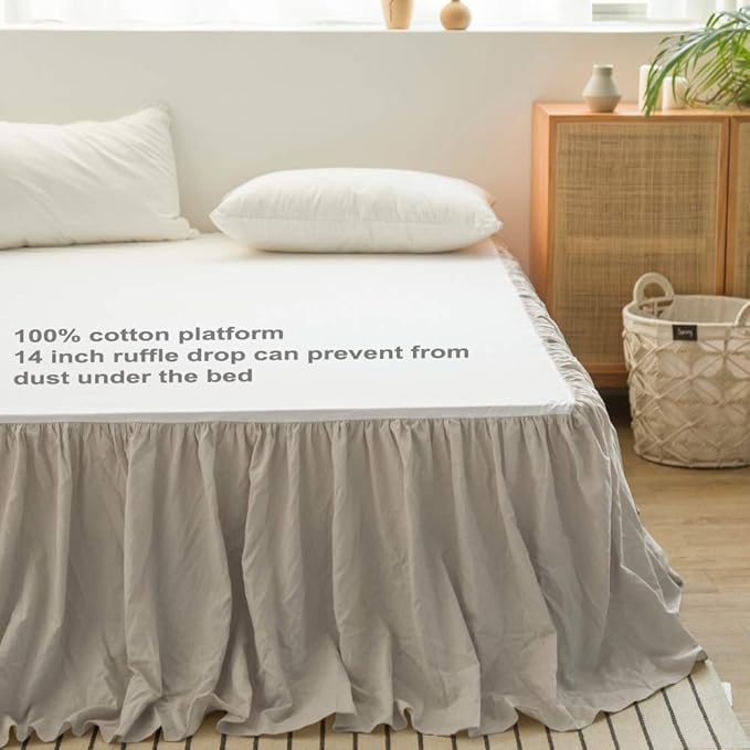 Linen Bed Skirt - King