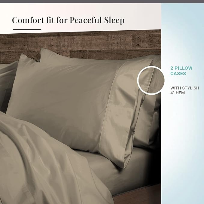 100% Cotton Pillowcase Set - Queen - 2 Piece