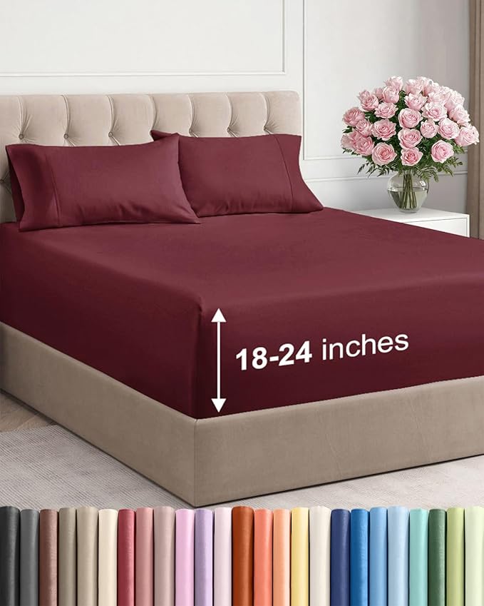 Cooling Bed Sheet Set - Twin - 4 Piece