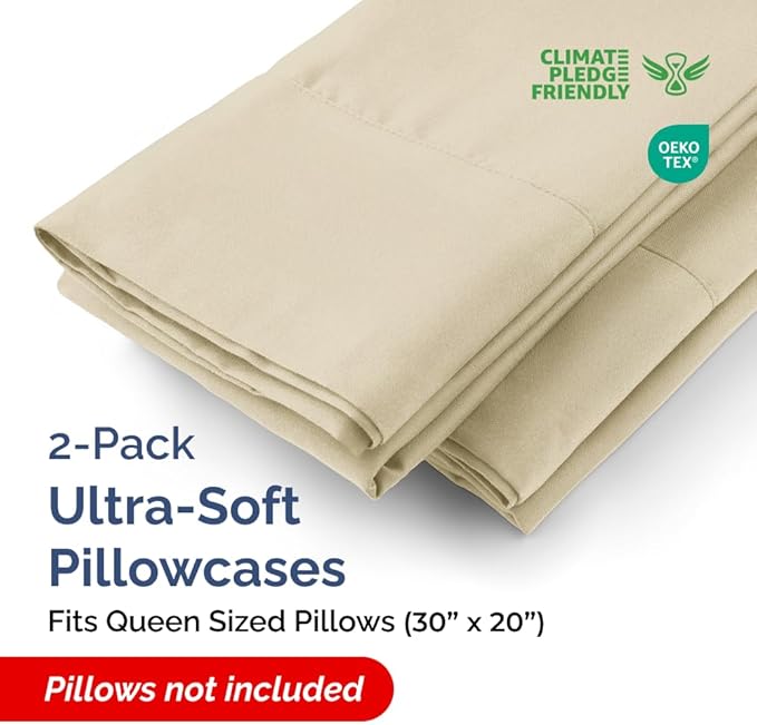 Pillowcase Set - Queen - 2 Pack - 2 Piece