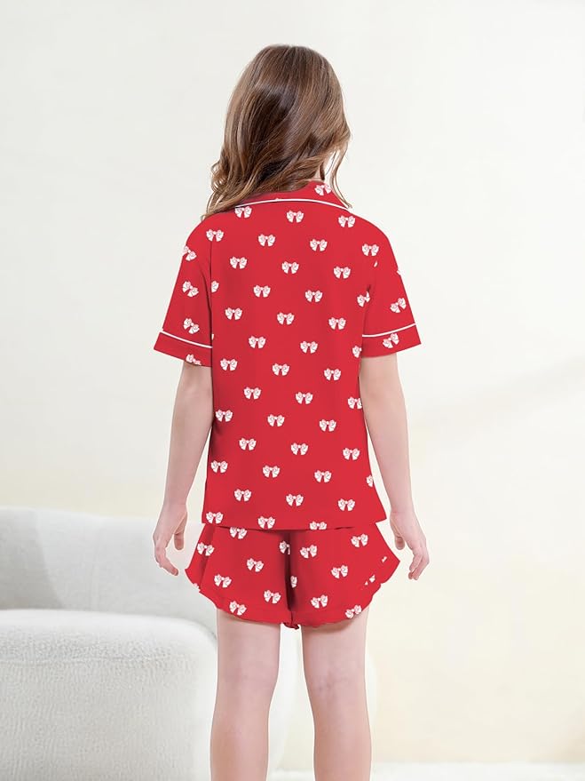 100% Cotton Shorts Pajama Set - Short Sleeve - 2 Piece