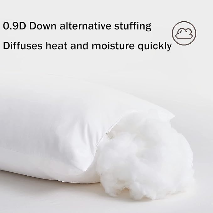 Down Alternative Bed Pillow - Standard - 20 x 26 in - 4 Piece