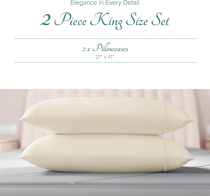 Linen Cooling Pillowcase Set - King - 2 Piece