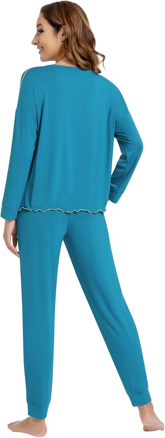 Women's Bamboo Pants Pajama Set - Long Sleeve - 2 Piece