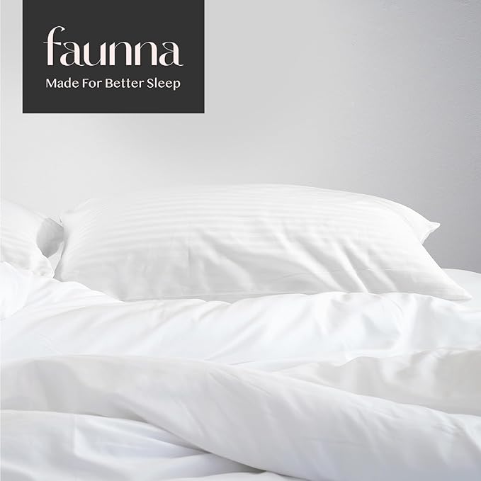 100% Cotton Pillow Protector - Queen - 4 Pack