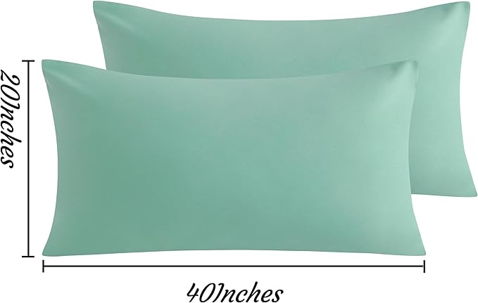 Microfiber Pillowcase Set - King - 20 x 40 in - 2 Pack - 2 Piece