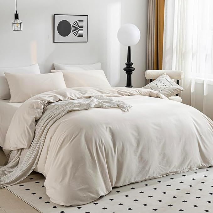 Linen Duvet Cover Set - Twin - 2 Piece