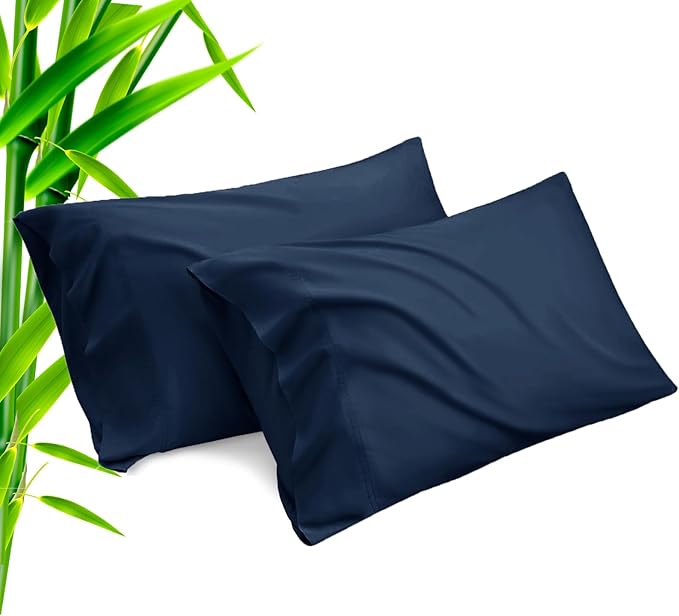 Bamboo Cooling Pillowcase Set - Queen - 20 x 30 in - 2 Pack - 2 Piece