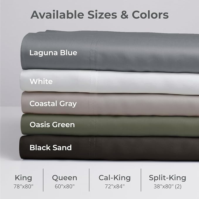 Cooling Bed Sheet Set - King - 4 Piece