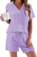 Women's Pajama Set - Short Sleeve - 2 Piece
