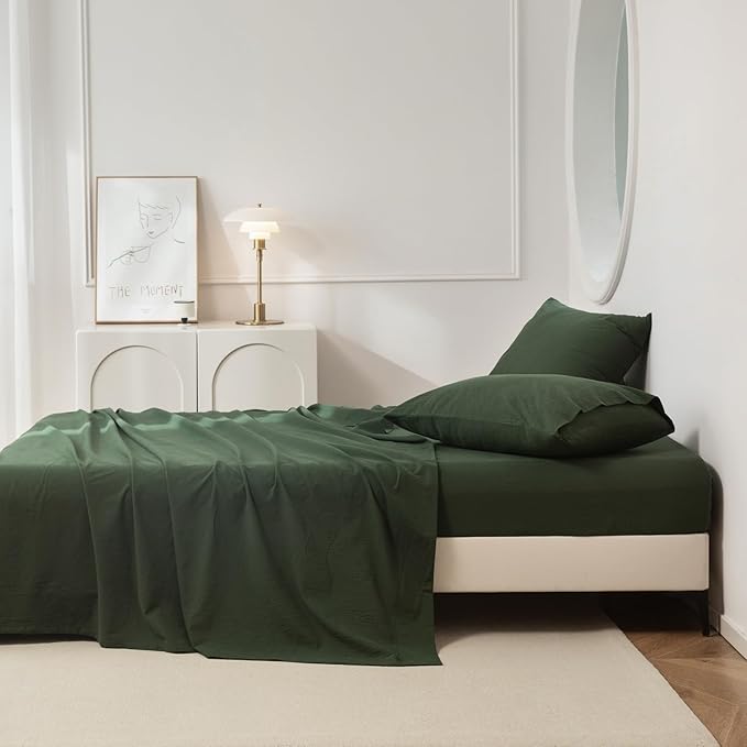 Linen Bed Sheet Set - Twin - 3 Piece