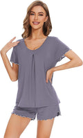 Bamboo Cooling Shorts Pajama Set - Short Sleeve - 2 Piece