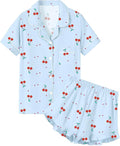100% Cotton Shorts Pajama Set - Short Sleeve - 2 Piece
