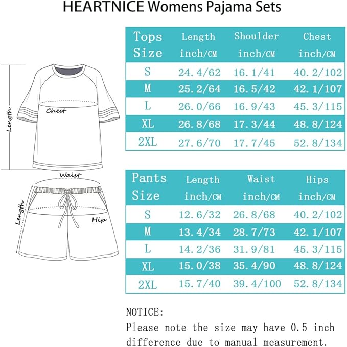 Women's Pajama Set - Short Sleeve