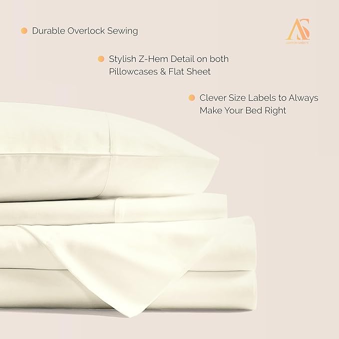 Cooling Bed Sheet Set - Twin XL - 16 in Deep Pocket - 3 Piece