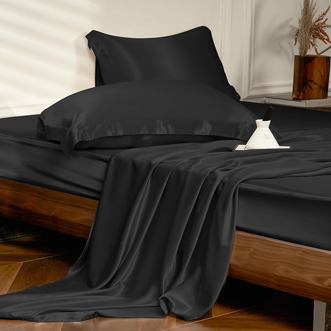 Mulberry Silk Bed Sheet Set - King - 4 Piece