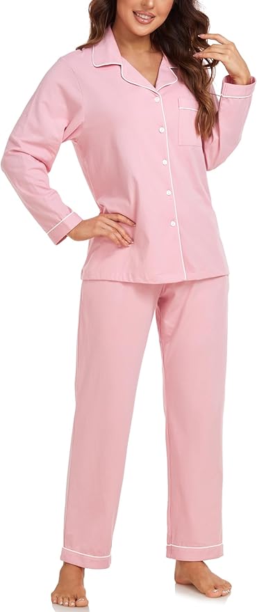 100% Cotton Pants Pajama Set - Long Sleeve - 2 Piece