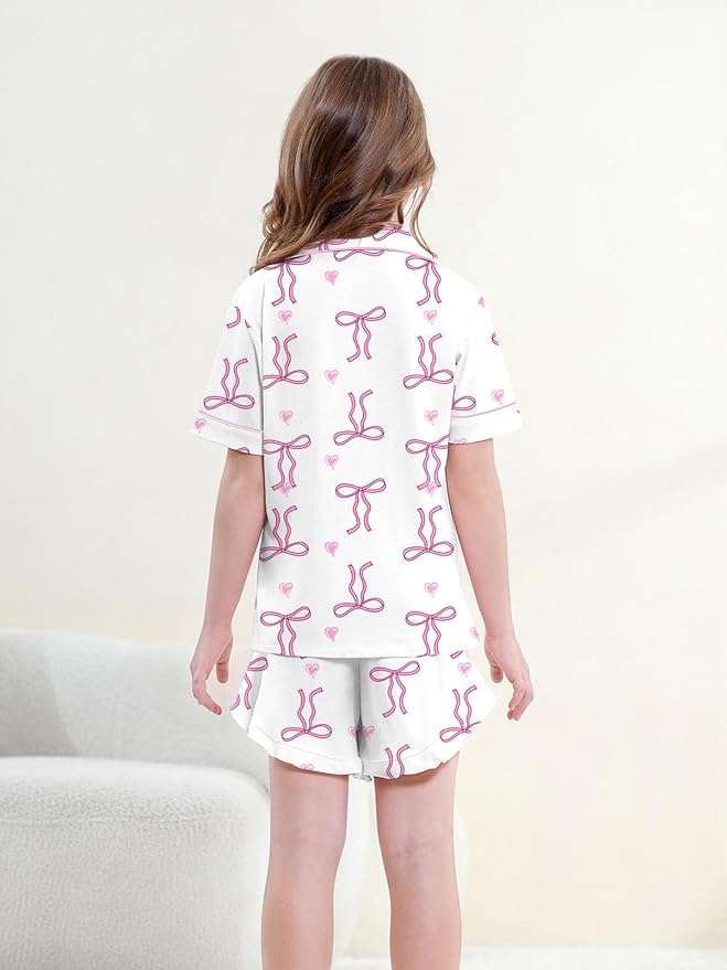 100% Cotton Shorts Pajama Set - Short Sleeve - 2 Piece