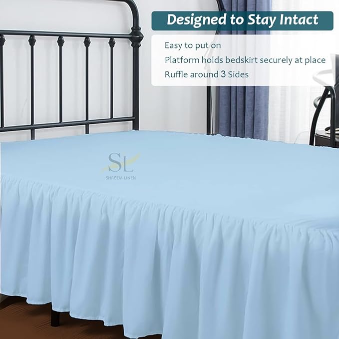 Linen Bed Skirt - Full