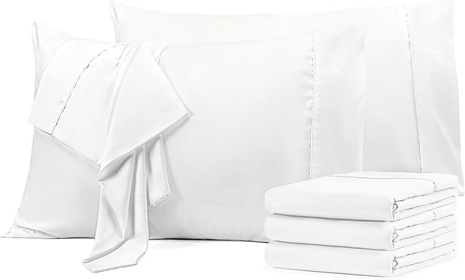 Microfiber Pillowcase Set - King - 20 x 40 in - 6 Pack