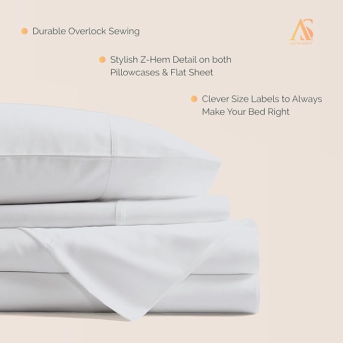 Cooling Bed Sheet Set - Twin XL - 16 in Deep Pocket - 3 Piece