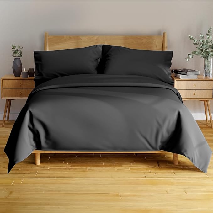 Bamboo Cooling Bed Sheet Set - Queen - 4 Piece