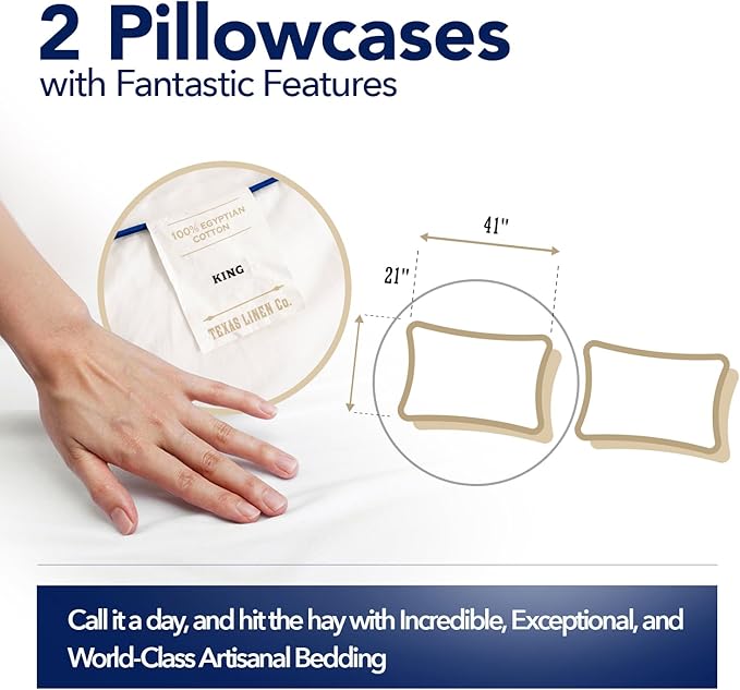 Linen Cooling Pillowcase Set - King - 2 Piece