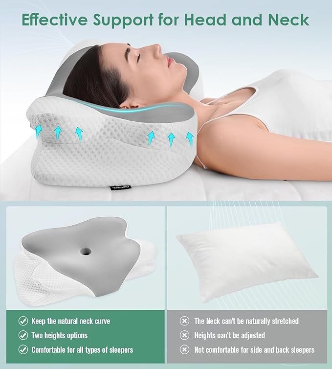 Memory Foam Cooling Bed Pillow