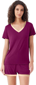 Women's Bamboo Cooling Pajama Set - Short Sleeve - 2 Piece