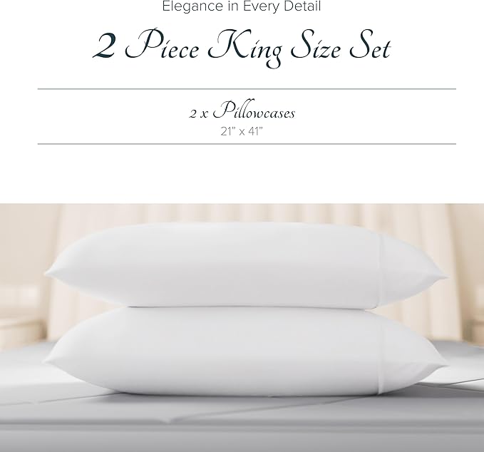 Linen Cooling Pillowcase Set - King - 2 Piece