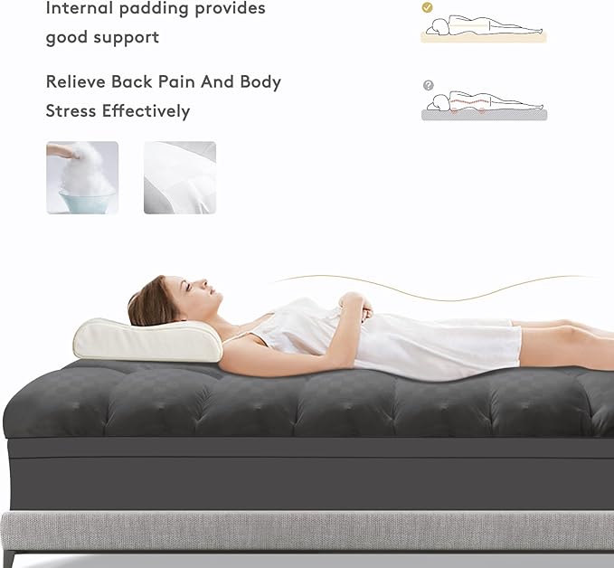 Down Alternative Cooling Mattress Pad - Twin XL - 21 in Deep Pocket