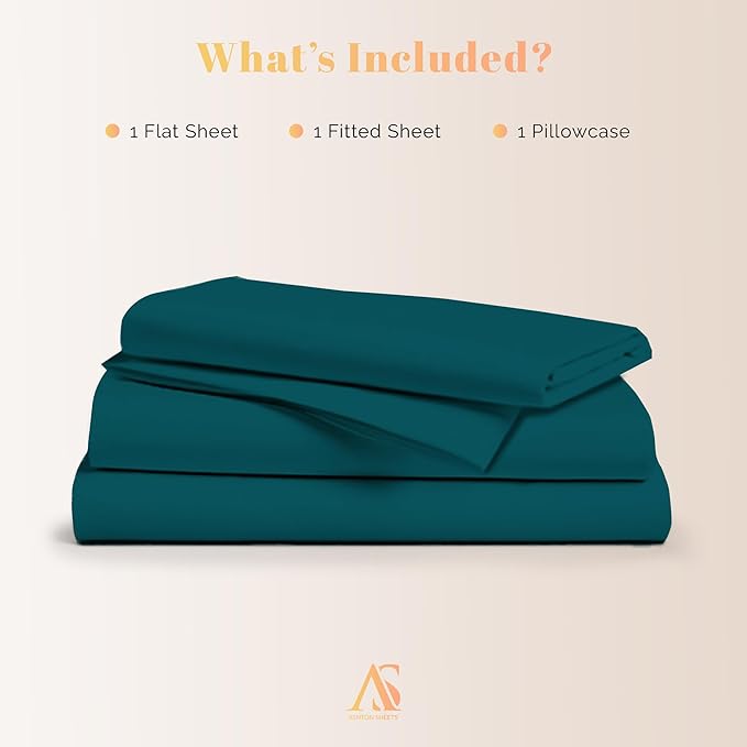 Cooling Bed Sheet Set - Twin - 16 in Deep Pocket - 3 Piece