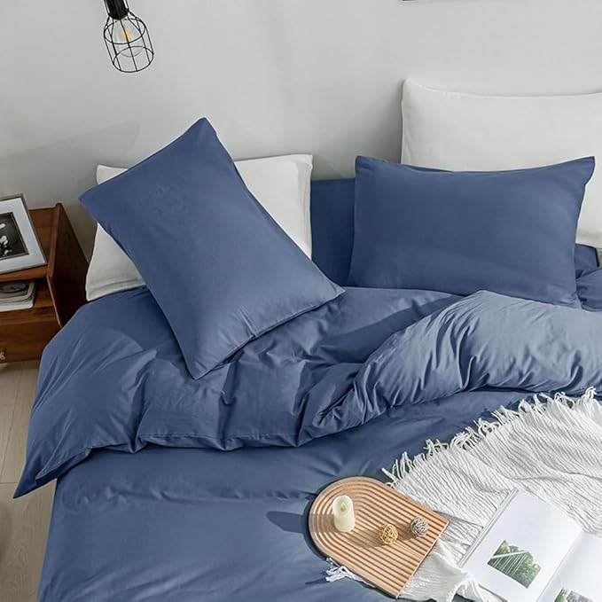 Linen Duvet Cover Set - King - 3 Piece